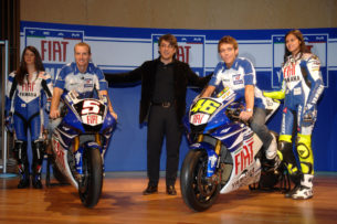 Эдвардс и Росси на презентации FIAT Yamaha 2007