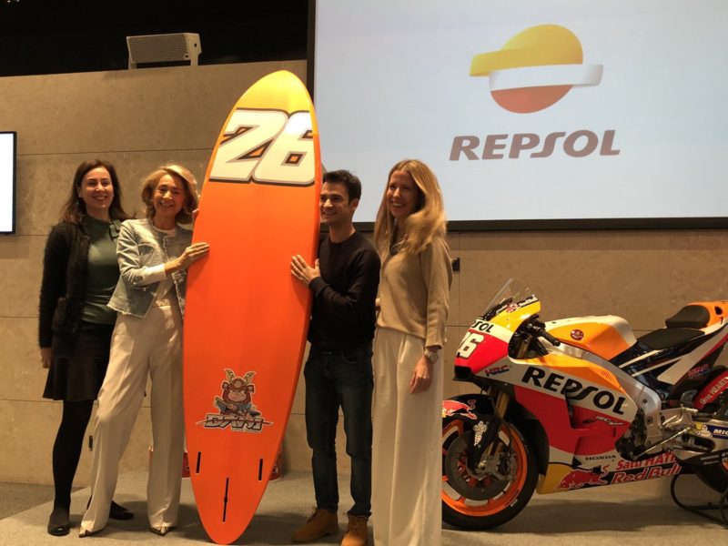 Дани Педроса в штаб-квартире Repsol