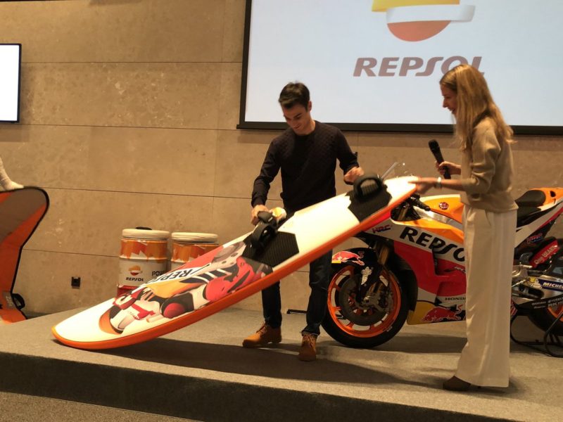 Дани Педроса в штаб-квартире Repsol