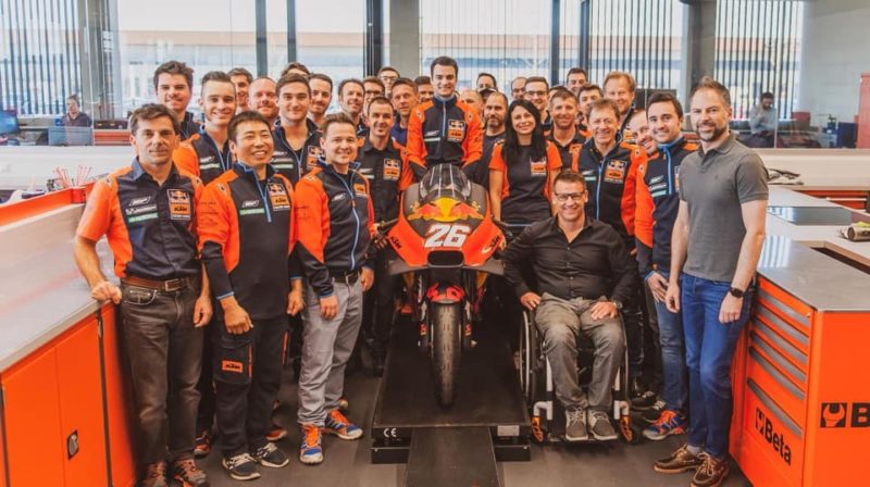 Дани Педроса на фабрике KTM Factory Racing