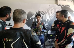 Валентино Росси на Dainese Riding Master (Мизано, 2019)