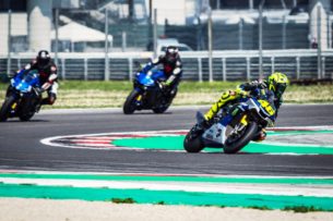 Валентино Росси на Dainese Riding Master (Мизано, 2019)