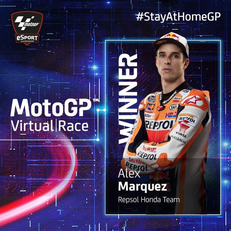 Алекс Маркес – победитель MotoGP Virtual Race