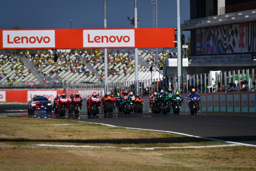 Старт гонки MotoGP ГП Сан-Марино 2020, Мизано
