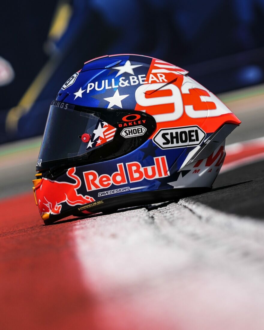 Марк Маркес и шлем для ГП Америк 2022