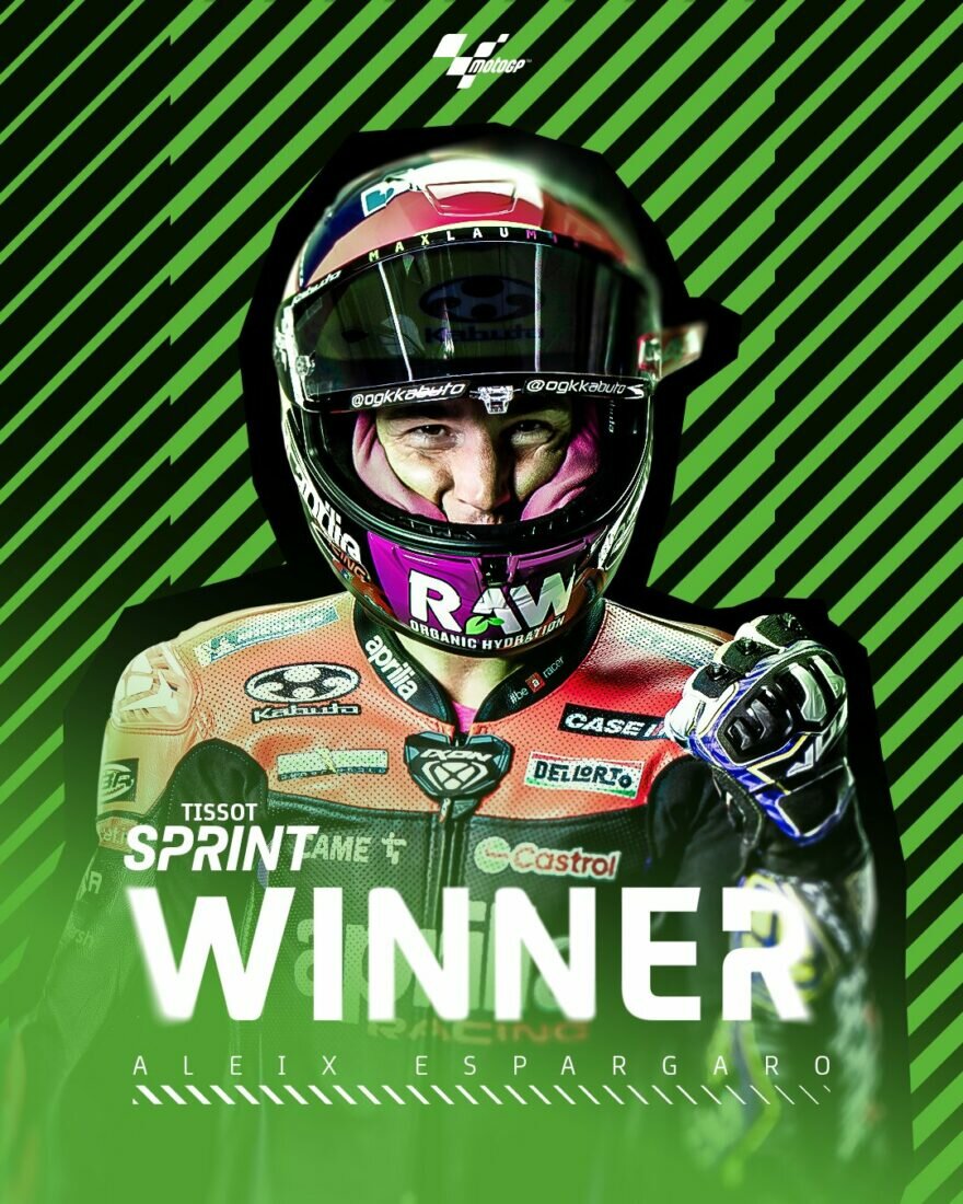 Алейш Эспаргаро – победитель спринт-гонки