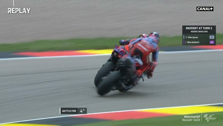 Столкновение Морбиделли и Маркеса