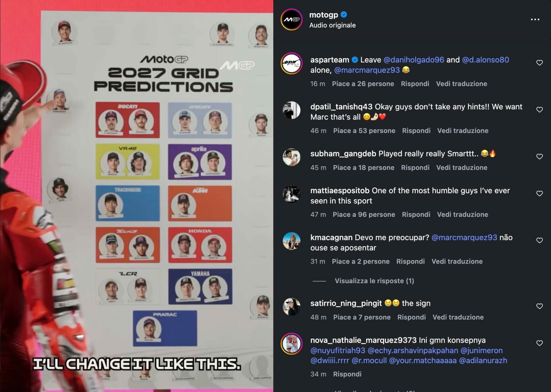 Марк Маркес «продвигает» Алекса в красное в 2027-м… а сам уезжает в отпуск!