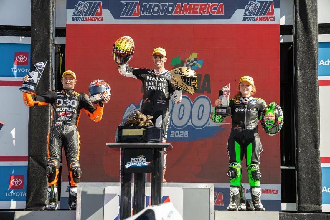 DAYTONA 200: Херрин — как Расселл и Дюамель. Исторический подиум для Кайлы Яаков