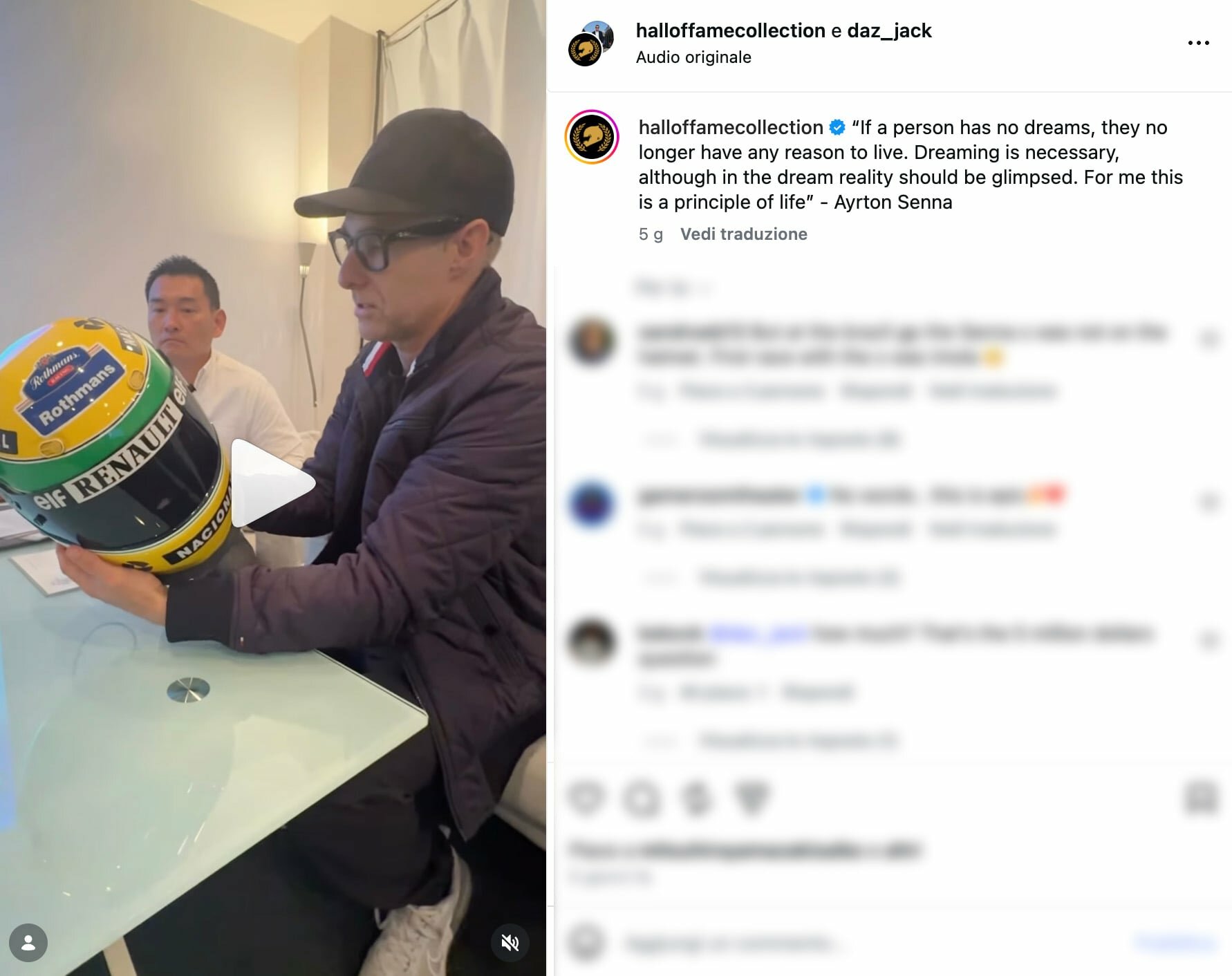 Рекордный шлем: принадлежал Айртону Сенне, продан за 1 миллион долларов