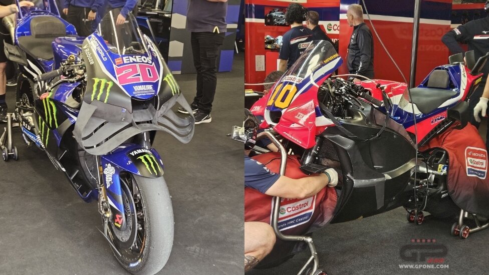 Honda и Yamaha не останавливаются: новый ветровик и новый обтекатель для M1 и RC213V
