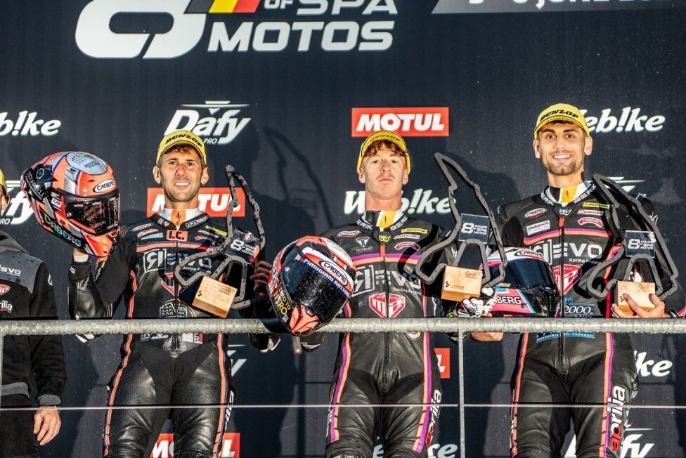 Aprilia выиграла 8 часов Спа вместе с Калией, Салтарелли и Феррони