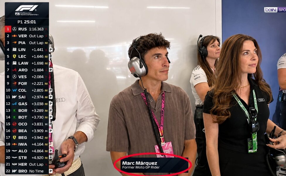 Ляп Liberty Media с Маркесом, которого в Ф1 представили как «экс-пилота MotoGP»