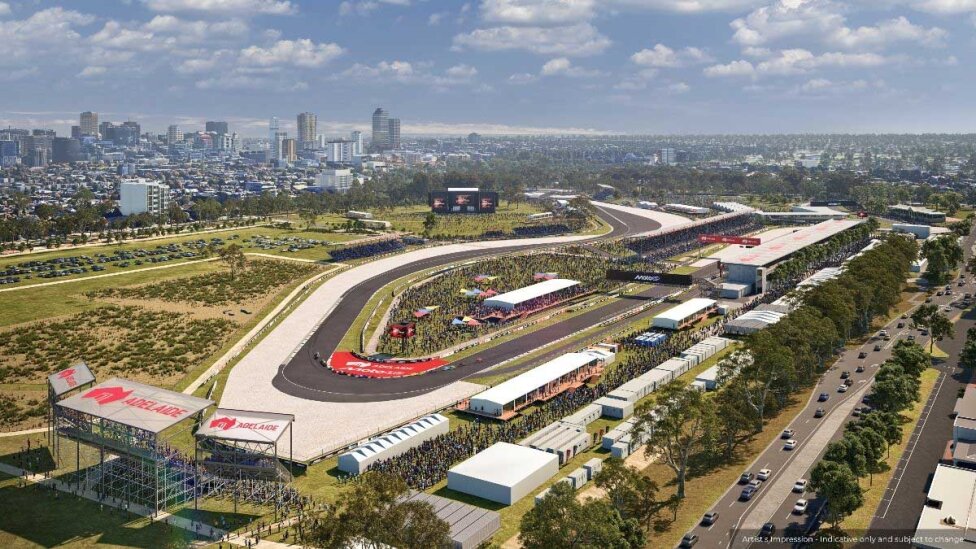 Городской трек MotoGP в Аделаиде на 2027 год представлен... но где схема трассы?