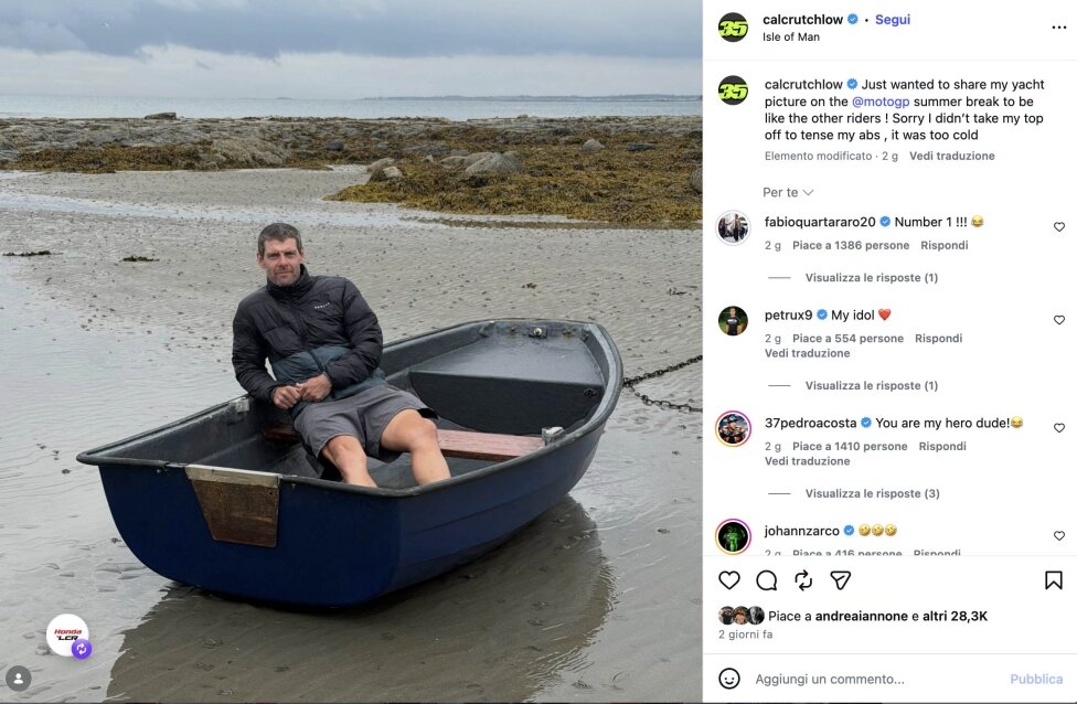 Кэл Крачлоу показывает нам свою яхту… но не пресс в Instagram!
