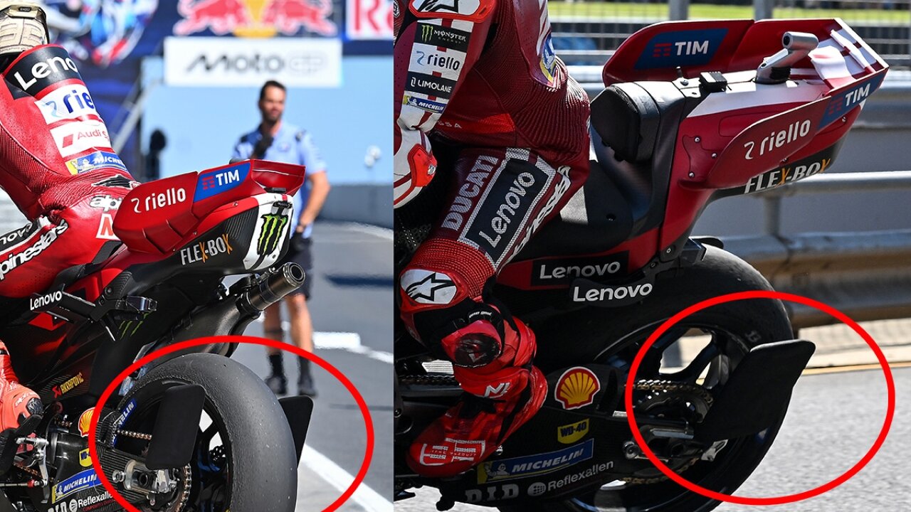Ducati учится у Aprilia: на мотоцикле Маркеса появились крылышки на маятнике